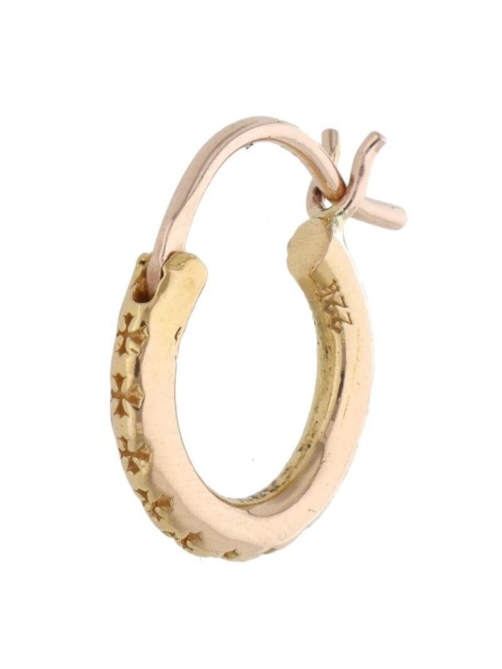 Chrome Hearts 22k ER Tfl Gold Earrings